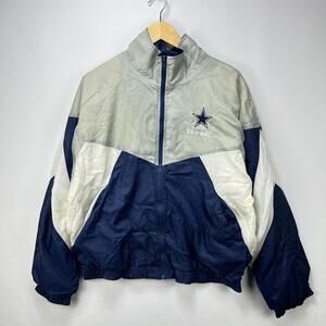 Vintage 90s Dallas Cowboys Windbreaker Jacket Large NFL